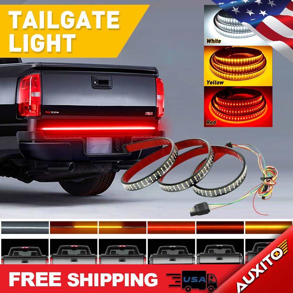 48″ LED LIGHT STRIP TAILGATE BAR BRAKE REVERSE SIGNAL For TRUCK 12V ACCESSORIES