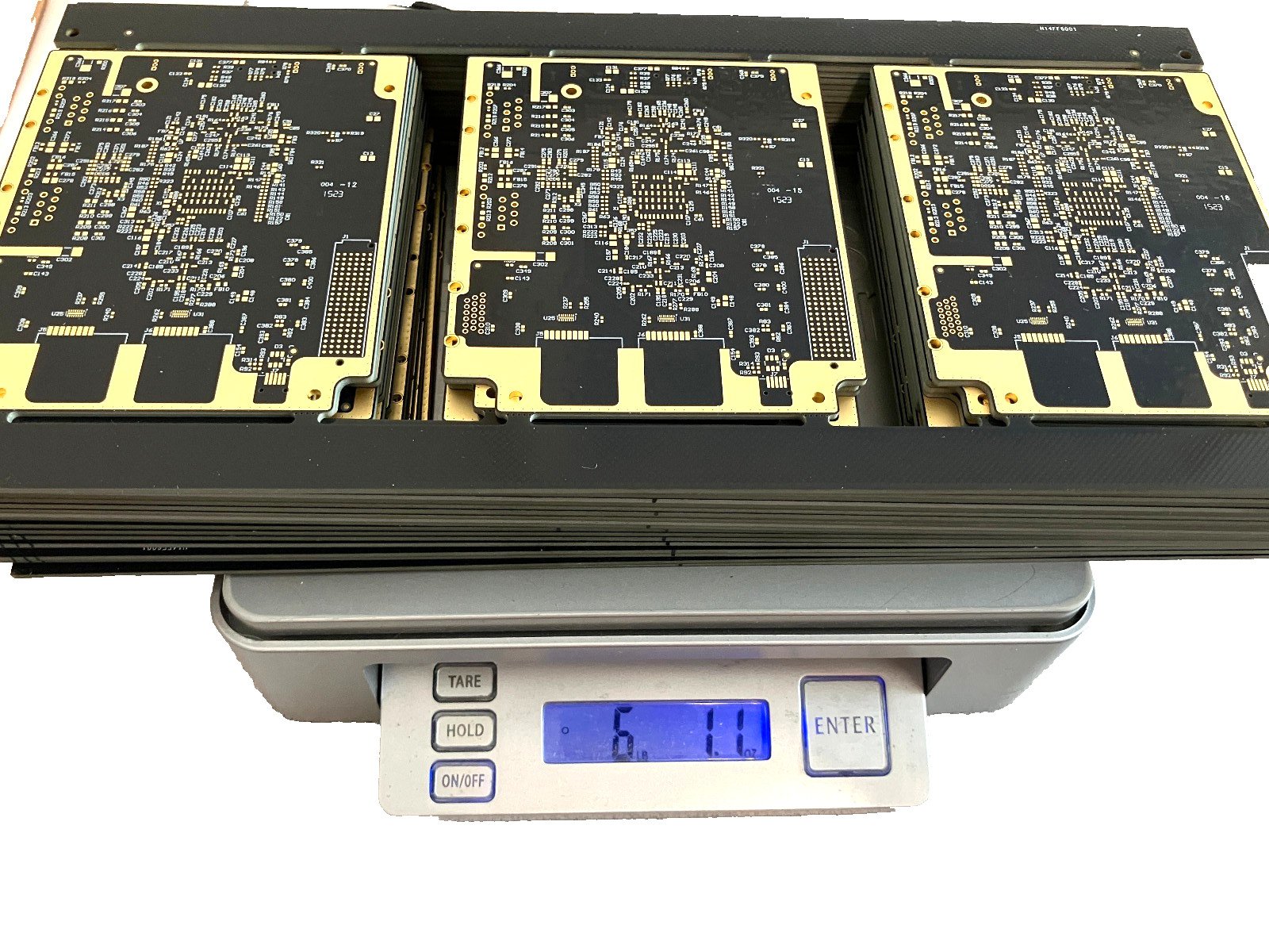 Over 6 lbs Gold Scrap Recovery 20 Unpopulated Clean Circuit Boards High Yield