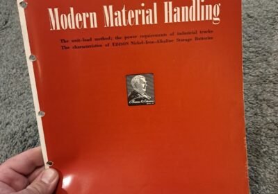Modern Material Handling Edison Storage Battery Division Reference Book