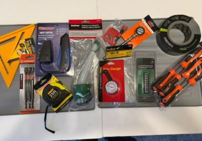 Lot of Tools and workshop items – 12 items total – ALL NEW W TAGS OR PACKAGES