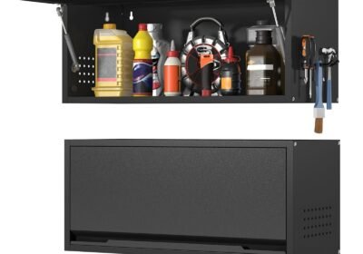 Metal Cabinet Wall Mounted Tool Box Chest Wall Organizer for Garage Tool Storage
