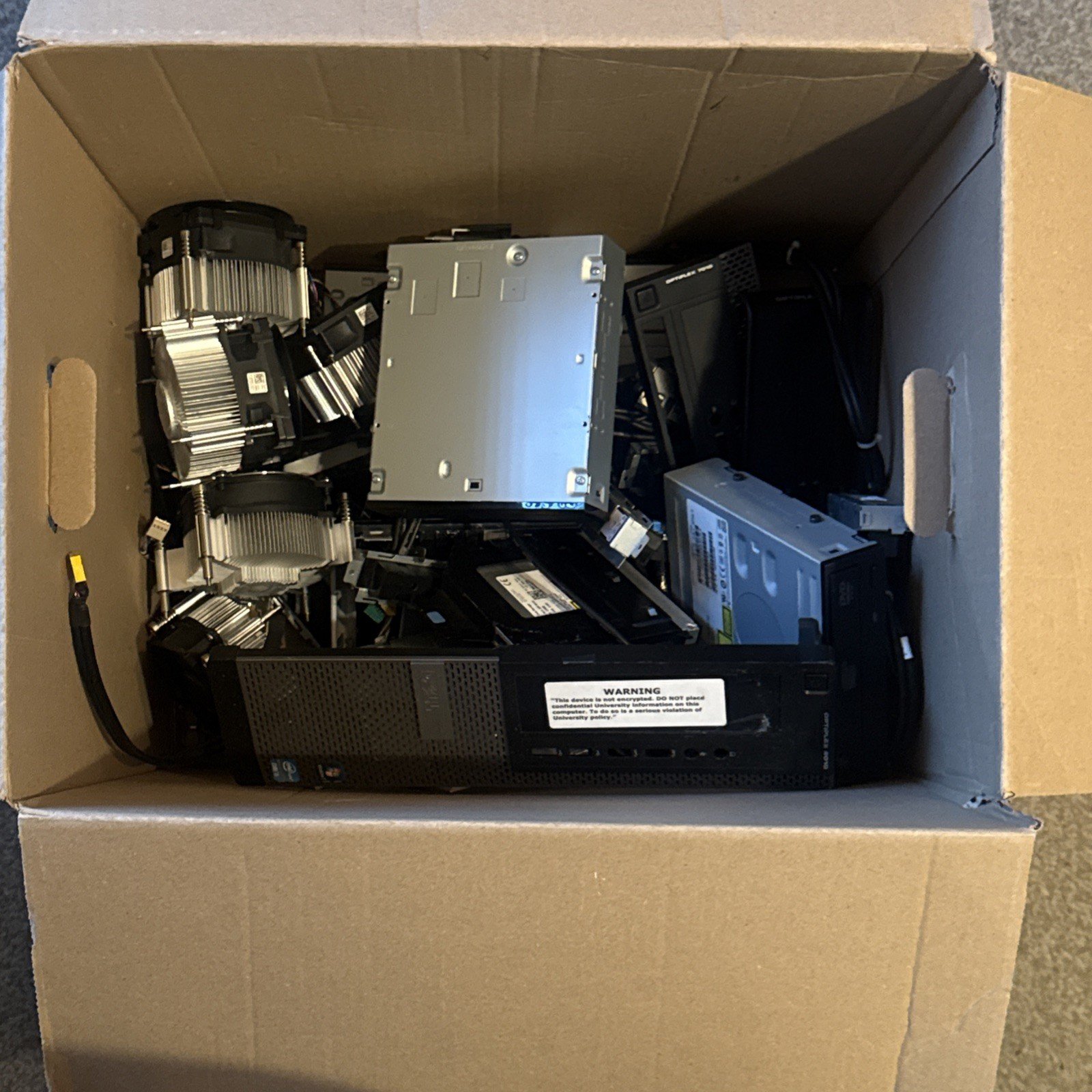 PC Computer Parts RAM, Disc Readers , Fans, HDD, Untested