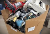Bin of Scrap Electronics