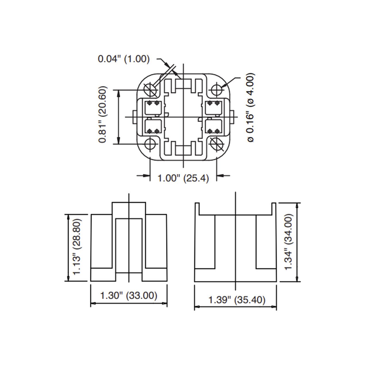 4 Pin G24q-3/4 or GX24q-3/4 Socket